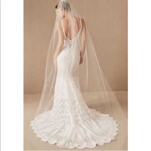 BHLDN Soft Tulle Cathedral Bridal Wedding Veil